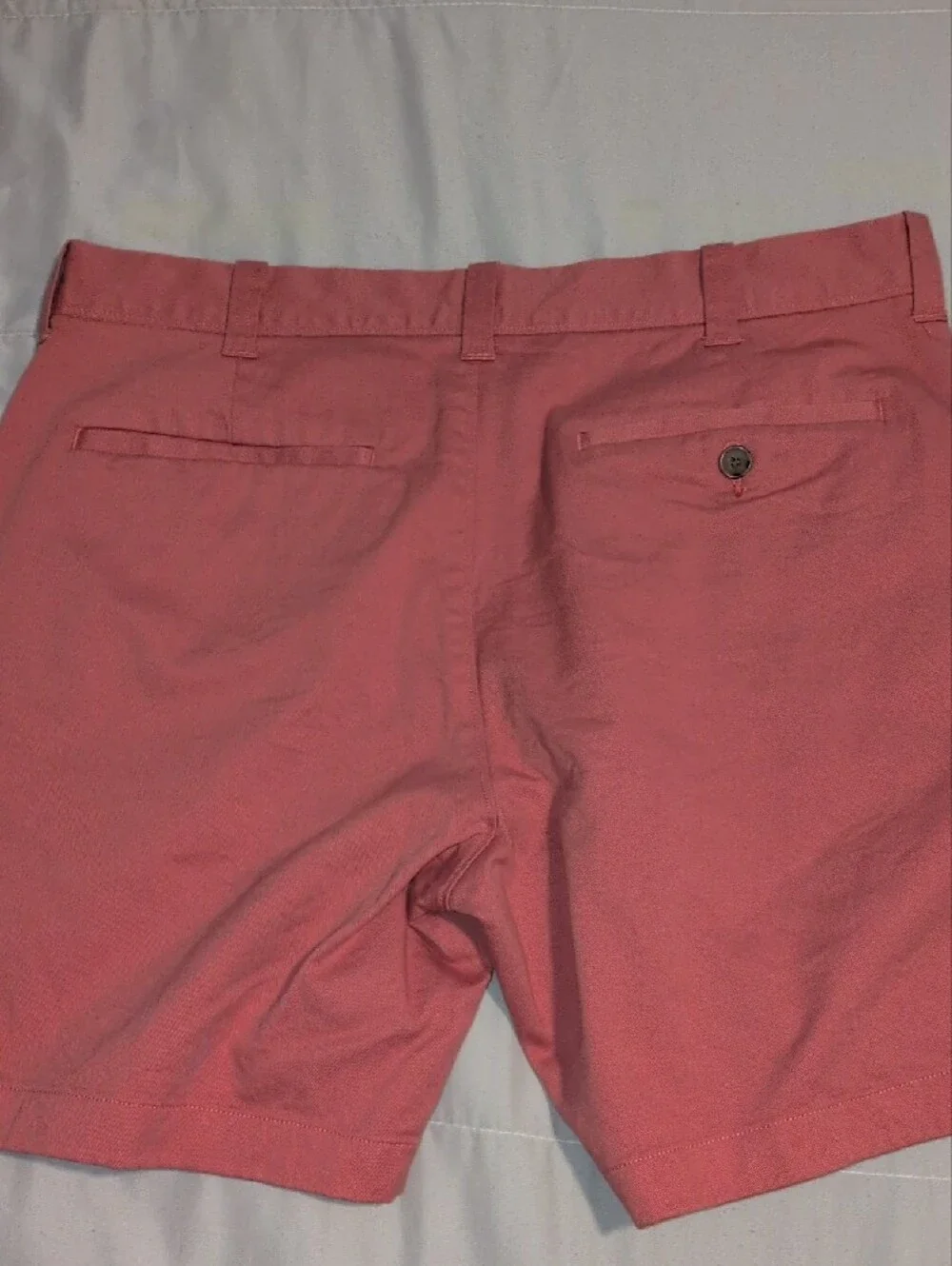J. Crew Men's Flat Front Shorts - Sage Green & Coral Size 33
